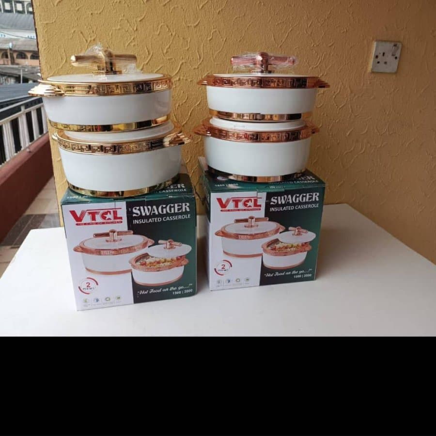 2Pcs Swagger Insulated Food Warmer