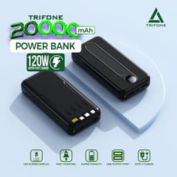 Trifone Power Bank 20000mAh & 120W